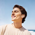 Hoco EQ21 - Écouteurs Bluetooth avec réduction de bruit ANC/ENC, écran tactile et boîtier de recharge – Image 3