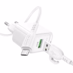 BOROFONE BAS42A - chargeur mural rapide QC3.0 single port (type-C) -version europene – Image 2