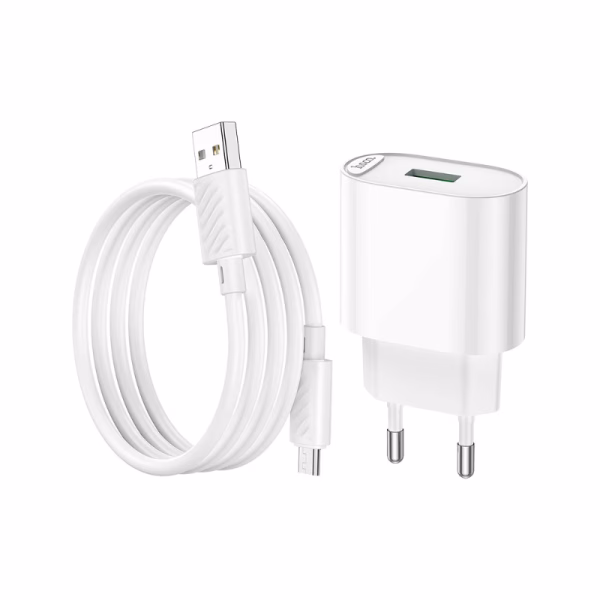 HOCO C109A - chargeur rapide surplus a port unique QC3.0- version européenne