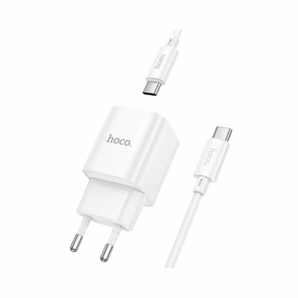 HOCO C147A - chargeur rapide charm dual ports PD20W + QC3.0 - version europeene