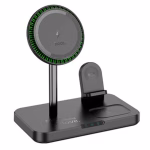 HOCO CQ12 - station de charge sans fil joyeuse 3in1 ( 15W+5W+2,5W) -charger en securite – Image 6