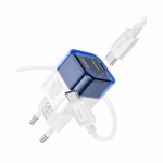 HOCO C125A Transparent Tribute – Chargeur mural PD 20W transparent avec Set / Single (version EU) - Transparence, style et performance réunis – Image 6