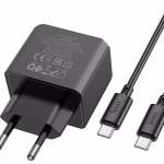HOCO CS14A - chargeur rapide ocean duel ports PD 20W+QC3.0 (Type-C to Type-C) /(Type-C to Type-IP) - version europeene black – Image 4