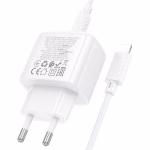 HOCO CS 55A -chargeur rapide surplus PD30W +QC3.0 (C to IP)/(c to c ) - version europeene white