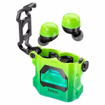 HOCO EW33 - ecouteur sans fil Interstellaire bluetooth 5,3- buds gaming fluorescent green – Image 3