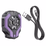 HOCO GM26 - Ventilateur de téléphone portable Ambitieux refroidissement  black purple – Image 2