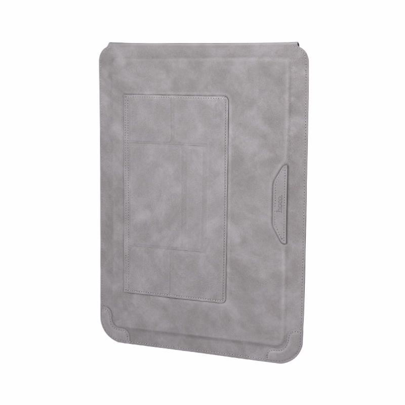 HOCO Algérie DZ - GT5 Delight series multi-function notebook bag with holder(15.6 inches) gray (3) HOCO GT5 - Sacoche d'ordinateur multi-fonction de la série Delight avec support (15,6 pouces) marron - support intégré avec intérieur en microfibre – Image 1