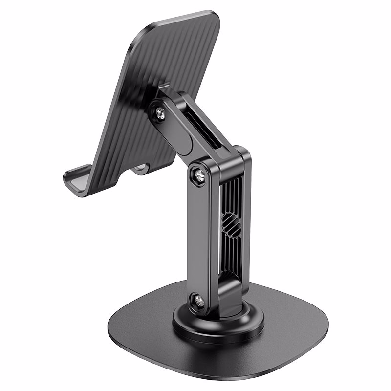HOCO Algérie DZ - HD6 Winner dual-axis rotating desktop stand black (5) HOCO HD6- Support de bureau rotatif à deux axes Winner Noir – Image 1