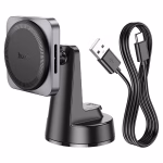 HOCO HW16 - Support de voiture magnétique sans fil à chargement rapide  ​​(console centrale) – Image 3