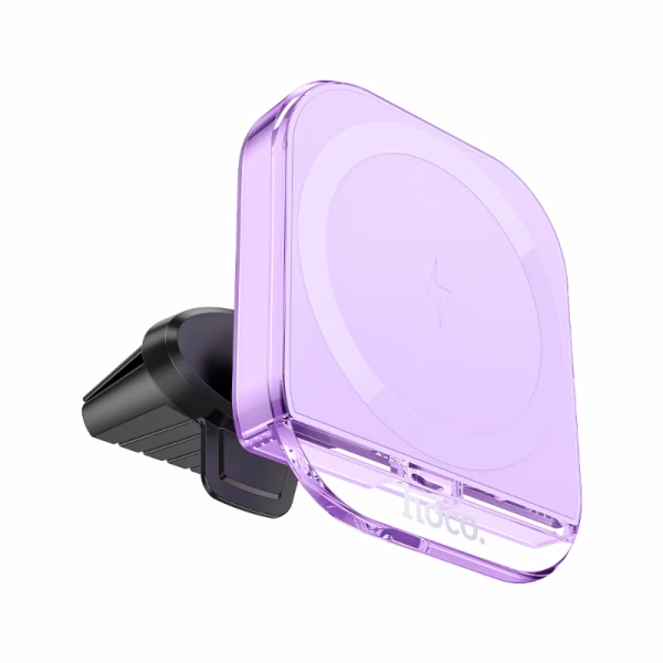 HOCO HW17 - Support de voiture magnétique sans fil à chargement rapide  Crystal (sortie d'air)