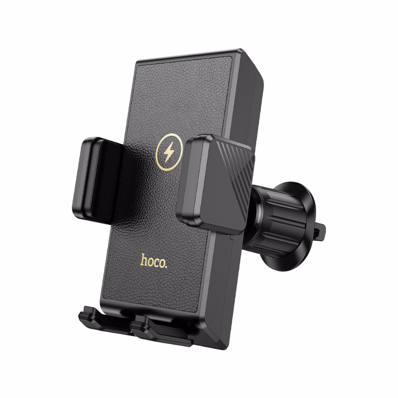 HOCO Algérie DZ - HW21 Precious wireless fast charging car holder(air outlet) black (4) HOCO HW21 - Support de voiture à chargement rapide sans fil Precious (sortie d'air) – Image 1