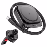 HOCO HW23 - Support de voiture magnétique rétractable sans fil  Might (sortie d'air) – Image 5