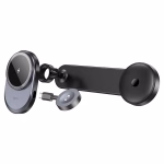 HOCO HW28 - Support de voiture à chargement rapide sans fil  Excelso 2 en 1 (console centrale) – Image 2