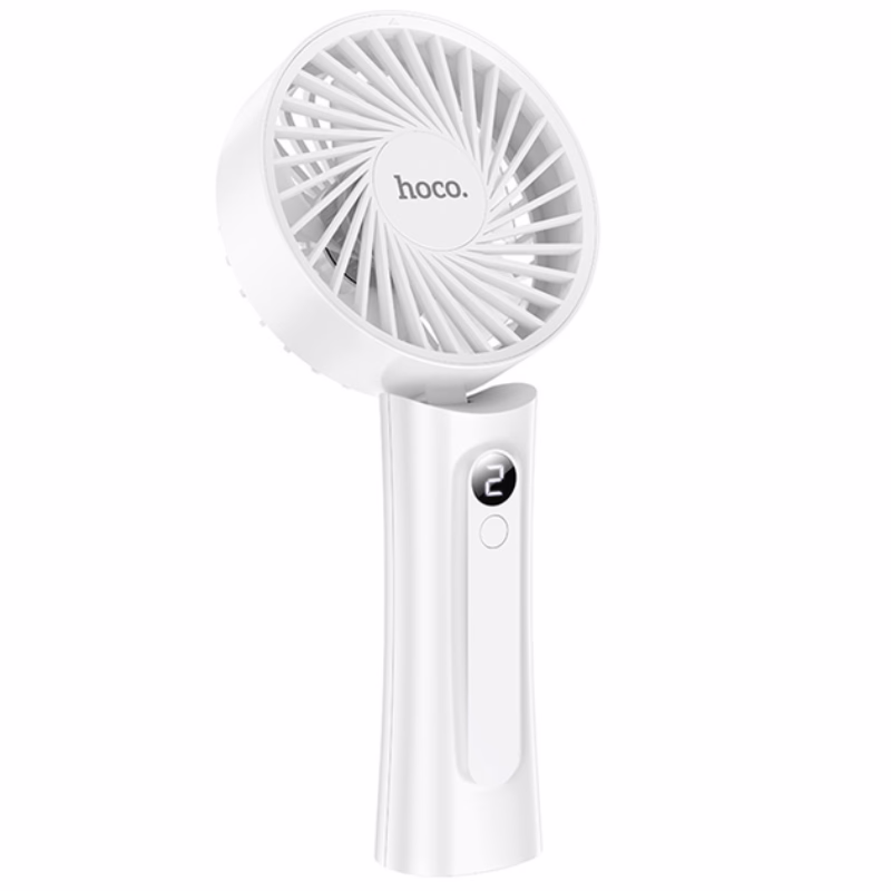 HOCO Algérie DZ - HX20 Xpress handheld fan white (2) HOCO HX20 - Ventilateur portatif HX20 Xpress blanc – Image 1