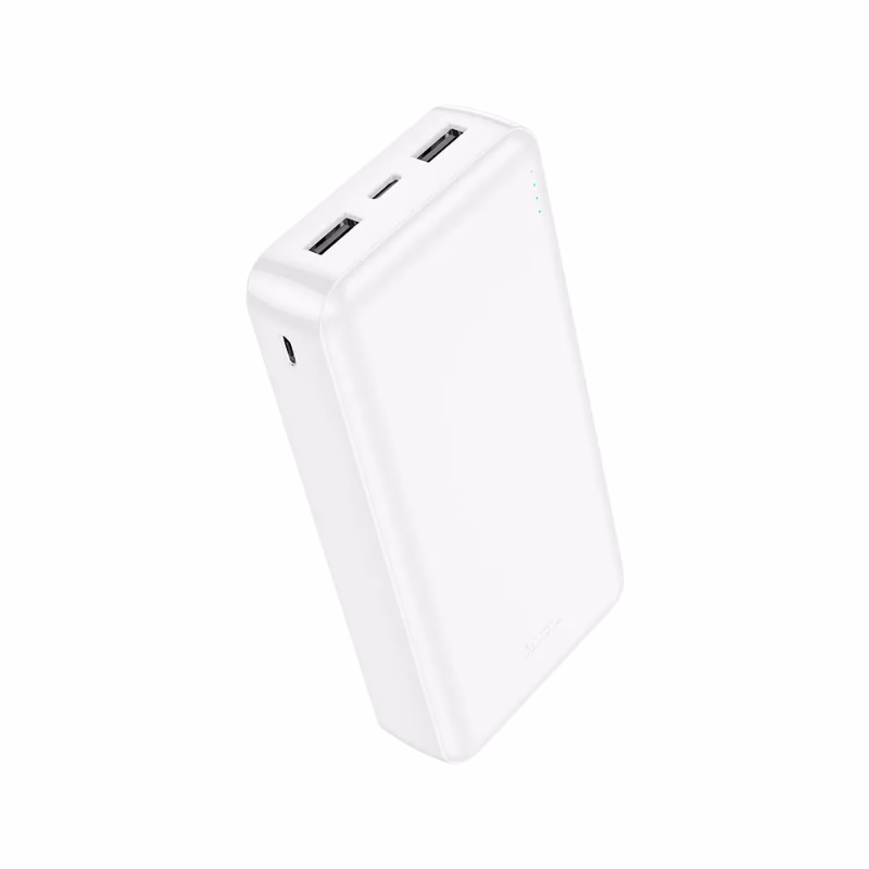 HOCO Algérie DZ - J100A High-ranking power bank(20000mAh) white (6) HOCO J100A - Batterie externe haut de gamme (20 000 mAh) – Image 1