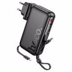 HOCO J131 - Batterie externe Spirit 22,5 W + PD20 W entièrement compatible avec câble (US/EU) (10 000 mAh) black