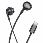 HOCO M115 - ecouteurs fillaire universels Sagacious avec microphone Type-C black – Image 2