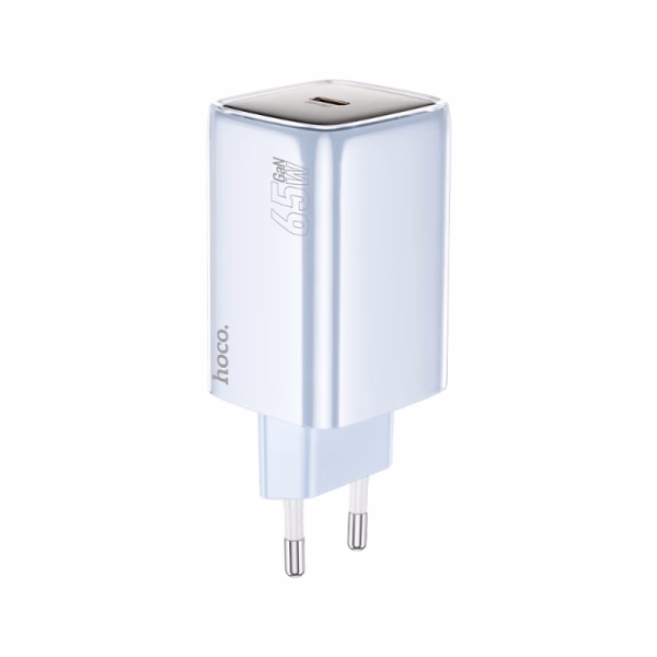 HOCO N48 - chargeur rapide glorius a port unique 65 w (Cto C)-version europeene