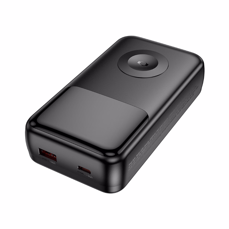 HOCO Algérie DZ - Q28A Victory 22.5W+PD20W fully compatible power bank with watch charging cable(20000mAh) black (11) HOCO Q28A- Batterie externe Victory 22,5 W + PD20 W (20 000 mAh) noir-entièrement compatible avec câble de chargement pour montre – Image 1