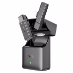 HOCO S31 - Microphone sans fil  Stream microphone sans fil + récepteur gris nébuleuse – Image 3