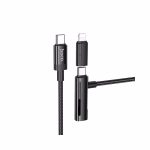 HOCO U135 - Câble data et  charge 2 en 1 incroyable  USB to iP/Type-C/ C vers iP/Type-C