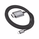 HOCO UA27 - Câble d'écran HD  IP vers HDTV /Type C vers HDTV Gris métallisé – Image 5