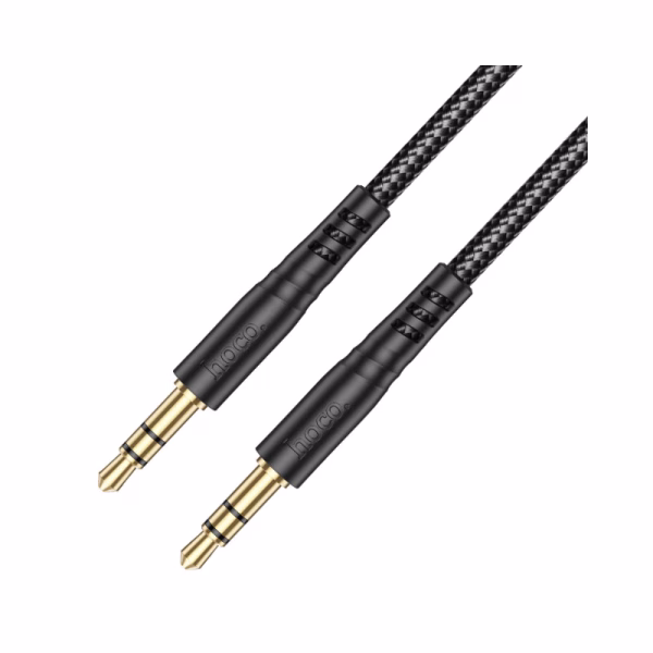 HOCO UPA24 - Câble audio AUX lisse Noire