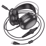 HOCO W 109 PLUS - Casque gaming LUMINEUX RGB, Rich USB 7.1 Black – Image 6