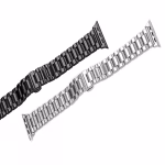 HOCO iWATCH WA32 - Grand series five-bead steel strap(42/44/45/49mm) black - Bracelet élégant pour smartwatch avec une finition de haute qualité , fermoir papillon en acier inoxydable – Image 6