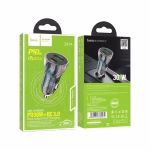 HOCOC Z47A- chargeur auto PD 30 W Transparent Discovery Edition Double Port Transparent black – Image 4