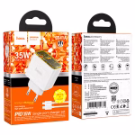 HOCO CS41A Smart – Chargeur mural PD 35W à port unique avec câble (C to IP) (version EU) - Puissance intelligente, élégance compacte – Image 5