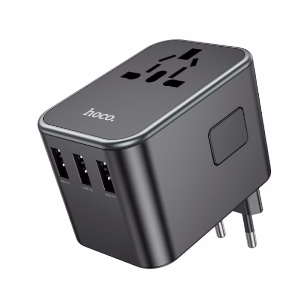 HOCO AC19 Supporter – Chargeur universel cinq ports PD 35W (2* USB-C + 3* USB-A) - Polyvalence maximale, puissance globale