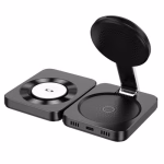 HOCO CQ11 Ingenious – Station de charge sans fil magnétique pliable 3-en-1 - Ingéniosité, puissance et design compact – Image 2