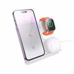 HOCO CQ19 Falcon – Station de charge sans fil rapide 3-en-1 verticale - Puissance, design et organisation élégante – Image 3