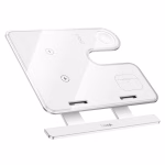 HOCO CQ19 Falcon – Station de charge sans fil rapide 3-en-1 verticale - Puissance, design et organisation élégante