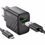 HOCO CS21A – Chargeur rapide USB to Micro Rich QC3.0 – Élégance et performance au prise européenne – Image 5