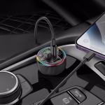 HOCO E82 Guerrero – Transmetteur FM Bluetooth pour voiture PD30W + QC3.0 -  Puissance, connectivité et élégance en mouvement – Image 4
