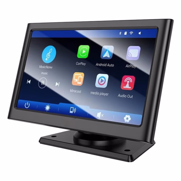 HOCO HU2 Imogen – Écran portable sans fil pour voiture (7 pouces) - Transformer chaque trajet en expérience multimédia haut de gamme