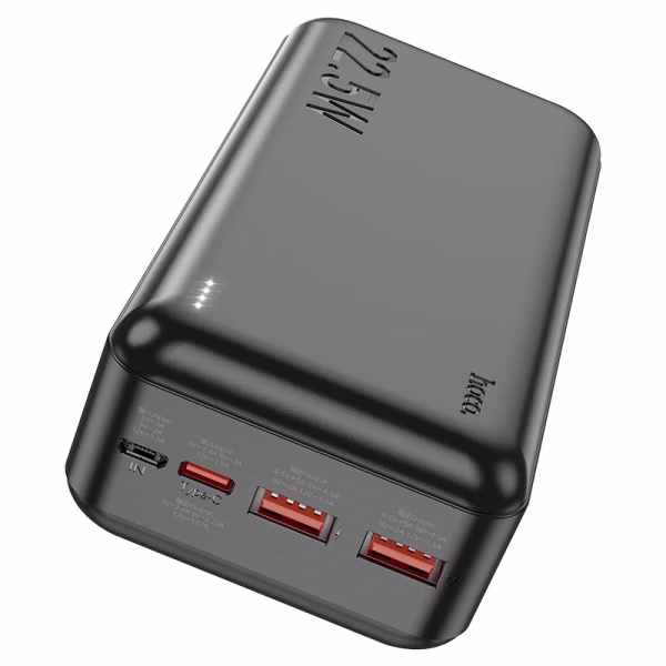 Power bank HOCO J101B Astute ports rouges USB-A Type-C charge rapide 22.5W