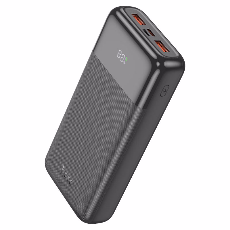 HOCO DZ - J121A Fast – Power Bank 22.5W + PD 20W à affichage digital (20 000 mAh) – Puissance doublée, vitesse inégalée - black HOCO J121A Fast – Power Bank 22.5W + PD 20W à affichage digital (20 000 mAh) – Puissance doublée, vitesse inégalée – Image 1