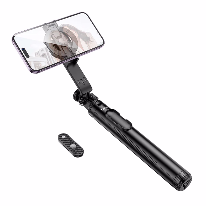 HOCO DZ K25 Sherkhan – Support selfie magnétique en alliage d’aluminium pour diffusion en direct – fonctionnalité professionnelle et style raffiné, idéal pour un usage quotidien ou studio (9) HOCO K25 Sherkhan – Support selfie magnétique en alliage d’aluminium pour diffusion en direct - fonctionnalité professionnelle et style raffiné, idéal pour un usage quotidien ou studio – Image 1