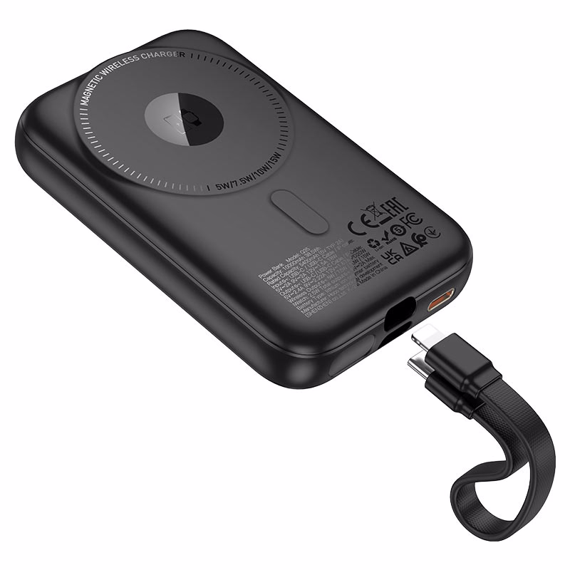 HOCO Q35 noir power bank 10000mAh surface magnétique MagSafe PD20W Algérie