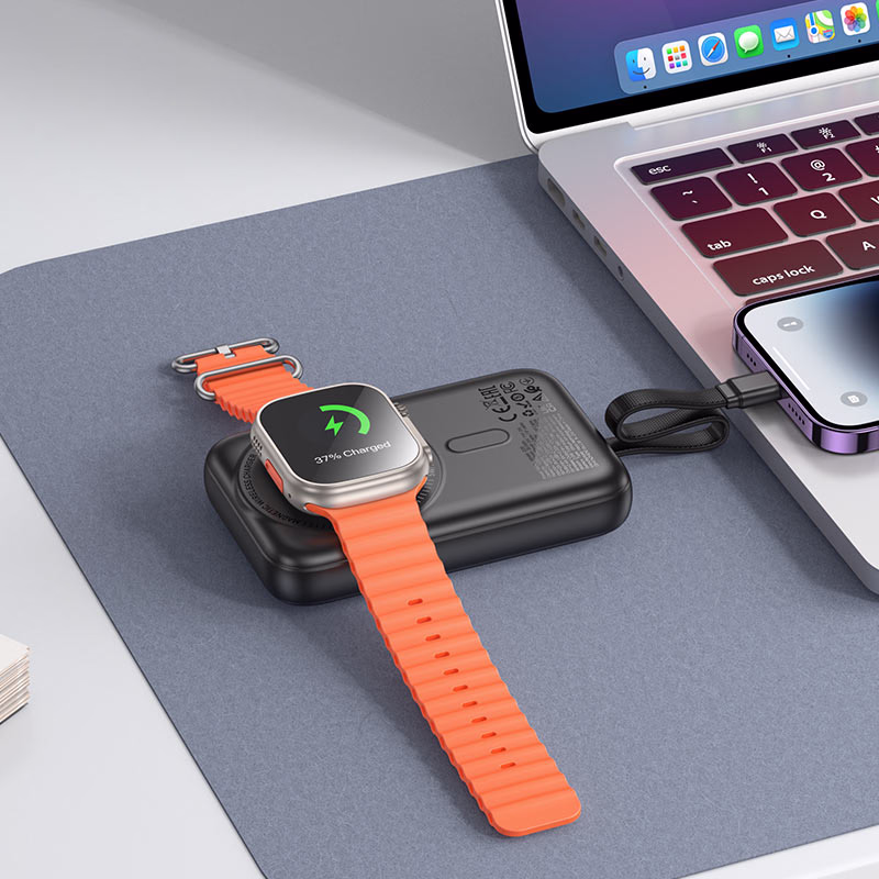 batterie externe HOCO Q35 charge Apple Watch iPhone MagSafe 10000mAh Algérie