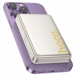 HOCO Q36A Sunlight – Power Bank PD 20W avec chargement sans fil MagSafe et support intégré (10 000 mAh) – Recharge magnétique pratique et maintien sécurisé – Image 3