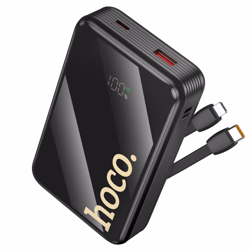 HOCO DZ - Q37A Graceful – Power Bank 22.5W + PD 20W avec deux câbles intégrés (20 000 mAh) – Double puissance, élégance prolongée HOCO Q37A Graceful – Power Bank 22.5W + PD 20W avec deux câbles intégrés (20 000 mAh) – Double puissance, élégance prolongée – Image 1