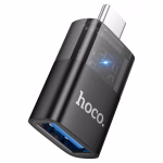 HOCO UA36B Type-C – Adaptateur OTG transparent (Type-C mâle vers USB femelle) - Transparence élégante, connectivité sans limite