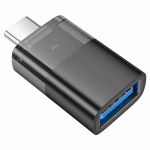 HOCO UA36B Type-C – Adaptateur OTG transparent (Type-C mâle vers USB femelle) - Transparence élégante, connectivité sans limite – Image 4