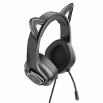 HOCO W107 Cute Cat – Casque de gaming lumineux avec oreilles de chat - Performance audio, esthétique originale et plaisir de jeu – Image 8