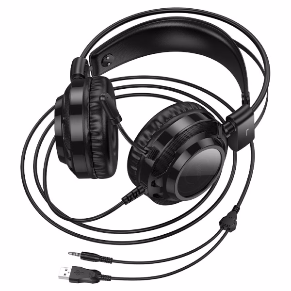 HOCO W110 Resource – Casque de gaming filaire haute performance - Puissance sonore, immersion totale