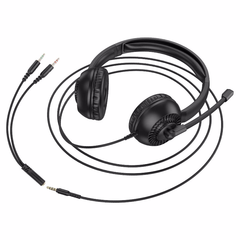 HOCO DZ - W112 Pure – Casque de gaming filaire haute clarté – Performance, style et endurance pour une expérience de jeu fluide et intense (3) HOCO W112 Pure – Casque de gaming filaire haute clarté - Performance, style et endurance pour une expérience de jeu fluide et intense – Image 1